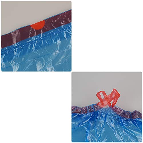 Bringer 3 Gallon Small Drawstring Trash Bags, Blue Garbage Bag, 200 Counts, F