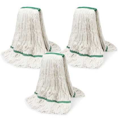 20oz Heavy Mop Replace Head, 3 Pack Commerical Replacement Mop，mop Head Replacement，Reusable Mop Head Refills-Replacement Mop Heads Suitable for Heavy Commercial Industrial Residential Areas - size: 20 Ounce 3Pack