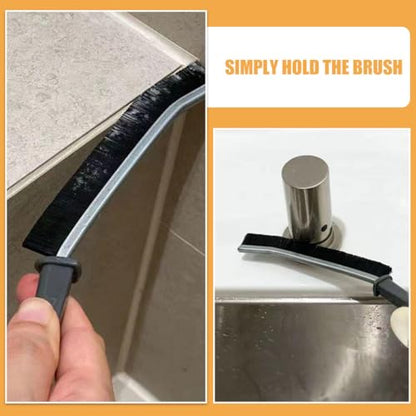 Abaodam 5pcs Hard-bristled Crevice Cleaning Brushes for Household Use Small Gap Scrub Brushes for Kitchen Tiles and Bathroom Grout Steel Alloy OPP Bag for Tight Spaces