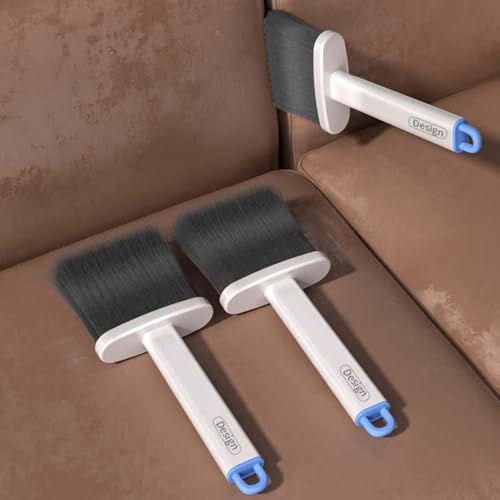 1pcs,Home Cleaning Crevice Brush Bathroom Kitchen Tile Dead-end Multifunctional Window Crevice Dust Brushes,20.5 * 10 * 2.5cm (Blue White) - color: Blue White