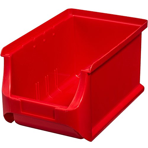 Allit 456209 Size 3 Storage Bin, Red, 235 x 150 x 125 mm - color: Red
