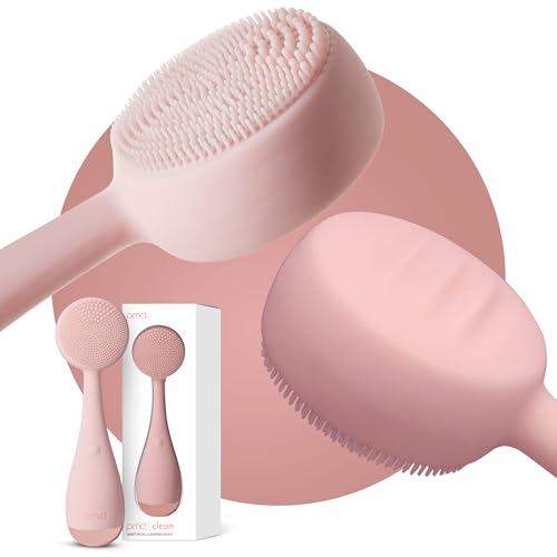 PMD Clean - Smart Facial Cleansing Device with Silicone Brush & Anti-Aging Massager - color: Blush