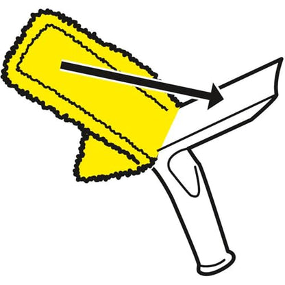 Kärcher WV Window Pads for Outdoor Use - Microfiber Window Cloths - Compatible with WV 1 and WV 6 Electric Window Vacuum Squeegees - 2 Pack - style: Outdoor Pads