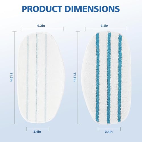 LINNIW 6 Pack Replacement Steam Mop Pads Compatible for PurSteam ThermaPro 10-in-1 - size: Pack of 6