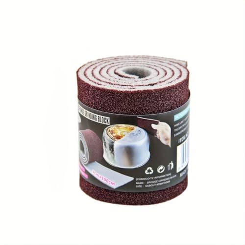 Multi-Purpose Kitchen Scrubber Roll, Abrasive Cleaning Sponge for Pots Pans Dishes, Reusable Scouring Pad for Stain Removal - Flexible Dishwashing Surface Scrub Roll, 9cm x 100cm (1 Roll)