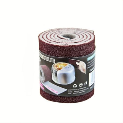 Multi-Purpose Kitchen Scrubber Roll, Abrasive Cleaning Sponge for Pots Pans Dishes, Reusable Scouring Pad for Stain Removal - Flexible Dishwashing Surface Scrub Roll, 9cm x 100cm (1 Roll)