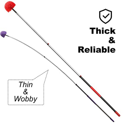 30 Foot High Reach Dusting Kit with 6-24 Foot Extension Pole // High Ceiling and Cobweb Duster with Telescopic Pole // Microfiber and Outdoor & Indoor Extendable Duster Cleaning Kit - size: 24 feet