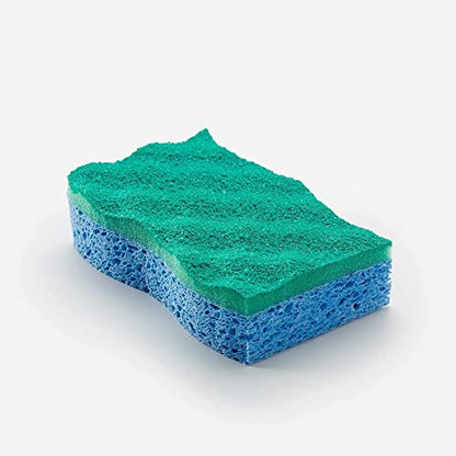 O-Cedar Scrunge Non-Scratch Scrub Sponge (Pack of 6) | Rinse-Clean Surface | Safe for Nonstick Cookware, Glass & All Hard Surfaces - size: 6 Count (Pack of 1)
