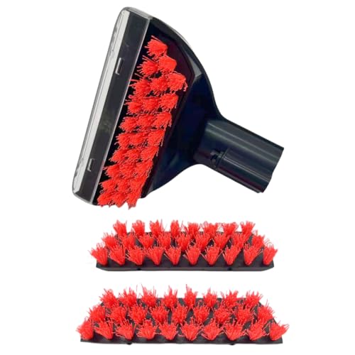 Upgraded 5.3in 1400B Little Green Machine Multi-Purpose Tools Stair Brush Replacement Parts Compatible for 4075 3194 3353 2458 3588F 1986 1425 2513E 3624 Tough Stain Brush Tool Attachments(Black 1+2) - color: Upgrade (Black 1+3)