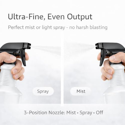 Bar5F Chemical-Resistant Spray Bottle – BPA-Free, Cleaning, Gardening, Hydrogen Peroxide, Rubbing Alcohol, Leak-Proof, Multipurpose, USA (Black (2-Pack) 16-Ounce) - style: Black (2-Pack) 16-Ounce