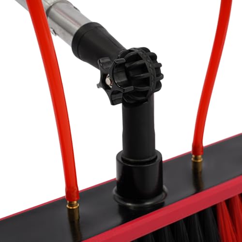 Solar Panel Cleaning Brush and Pole, 20FT Extendable Washing Kit with 13.78in Brush, Water Fed Pole, Long Reach Outdoor Window Cleaning Tool for Solar Panel, Window, Roof, RV