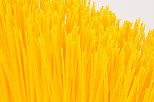 SPARTA 41083EC04 Plastic Color Coded Broom, Unflagged Bristles, Long Broom With Angled Head For Small Debris Cleaning, 56 Inches, Yellow - color: Yellow