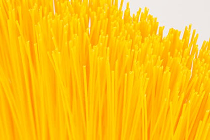 SPARTA 41083EC04 Plastic Color Coded Broom, Unflagged Bristles, Long Broom With Angled Head For Small Debris Cleaning, 56 Inches, Yellow - color: Yellow