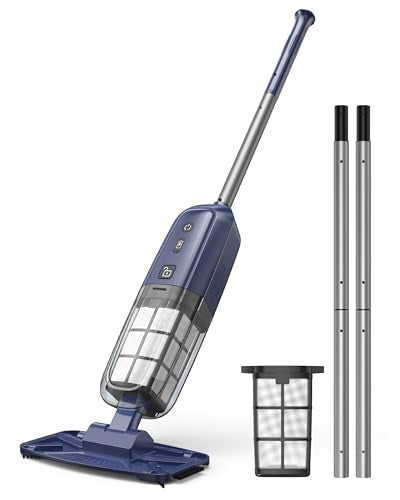 2026 Upgrade Cordless Handheld Pool Vacuum,Pool Vacuum for Above & Inground Pool,Rechargeable Pool Cleaner with Extention Pole,Up to 70-Min Runtime,Ideal for Leaves,Debris,Spas,Hot Tubs,Blue