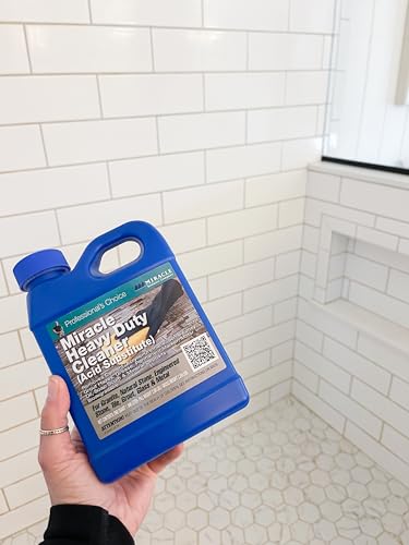 Miracle Sealants Miracle Heavy Duty Tile & Stone Cleaner, Grout Haze Remover, Non-Acidic, Quart, 6 Pack - size: 32 Fl Oz (Pack of 6), style: Jug