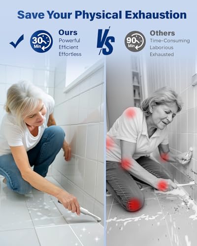 Electric Cleaning Brush Grout Brush: Rechargeable Crevice Cleaning Brushes Set Scrub Brush for Shower Cleaner Tile Floor Electric Scrubber Power Cleaning Tools for Home Kitchen Window Bathroom Tub