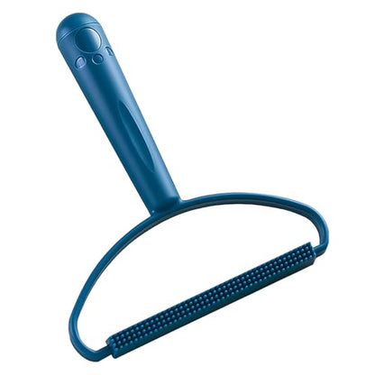 Portable Lint Remover for Clothes and Furniture - Reusable Manual Hair Cleaner for Pet Hair, Carpet, and Sofa - color: Blue