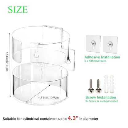 Wall-Mounted Wipes Holder for Cleaning Wipes, Acrylic Wipe Container Holder Rack for Wall - Easy Installation, Idea for Kitchen, Bathroom, Office, School, Clear (4.33" L x 4.72" W x 5.51" H) - size: 4.33"L x 4.72"W x 5.51"H