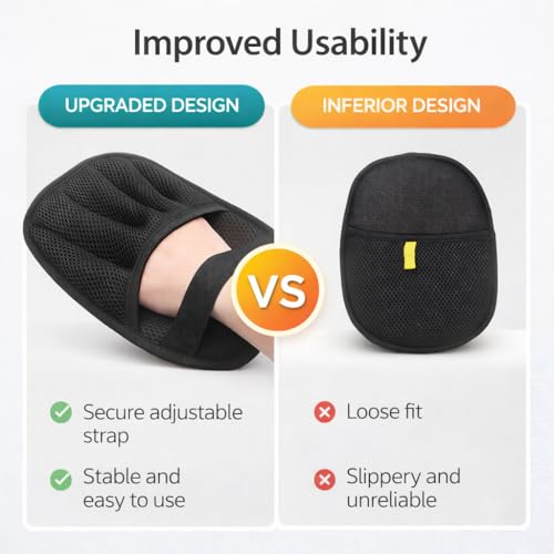 Pet Hair Removal Glove for Dogs and Cats Reusable Grooming Brush Mitt 5 Finger Deshedding Tool for Loose Fur Carpet, Clothes, Sofa and Car