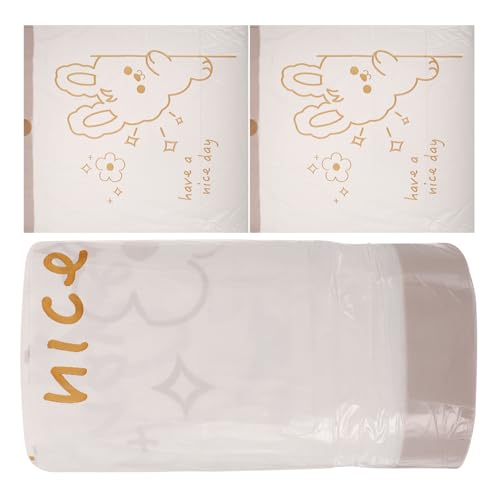 UKCOCO 60pcs Heavy Duty Drawstring Trash Bags Large Capacity Thick Plastic Garbage Bags for Kitchen Bathroom Bedroom Wastebasket Use