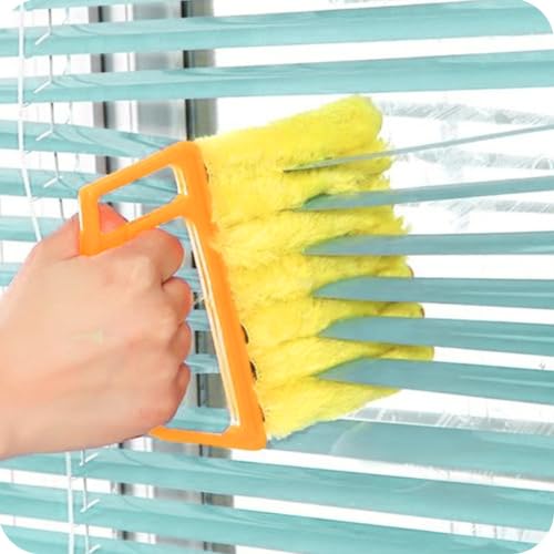 Blind Cleaner Tool, Mini Blind Duster Clean Brush, Dust Venetian Brush, Yellow S29