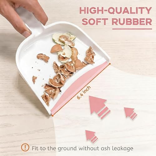 Broom Dustpan Brush Small Dust pan: Small Broom and Dustpan Set Mini Dust pan and Brush Set for Desk, Home, Camping Tent (Pink) - color: Pink, size: 1pcs