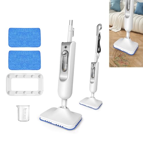 Steam Mop for Floor Cleaning,Lightweight Floor Steamer Cleaner for Hardwood/Tile/Laminate Floors Carpet, 2 Washable Pad
