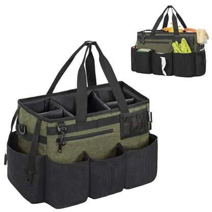 IBVIVIC Wearable Cleaning Caddy Bag for Cleaning Supplies,Large Capacity Cleaning Organizer Green - color: Green