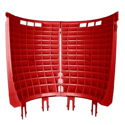 DETAIL GUARDZ Dirt Lock Scrub Wall 180/360 – Washboard Attachment Dirt Lock - Bucket Filter – Vertical Cleaning Tool for Brushes, Mitts (Red) - color: Red