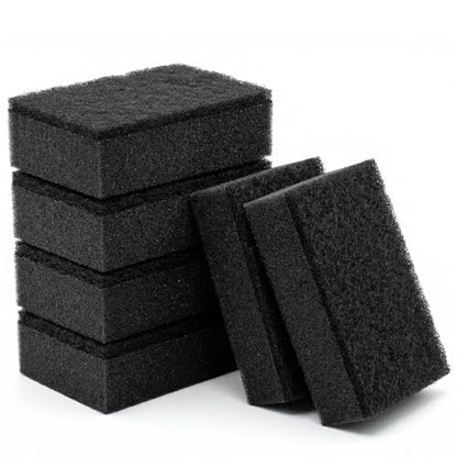 Taeku Natural Kitchen Sponge, 6 Pack Heavy Duty Scrub Cellulose Sponge Premium Multifunction Eco Friendly Cleaning Sponges for Dishes (Dark) - color: Dark