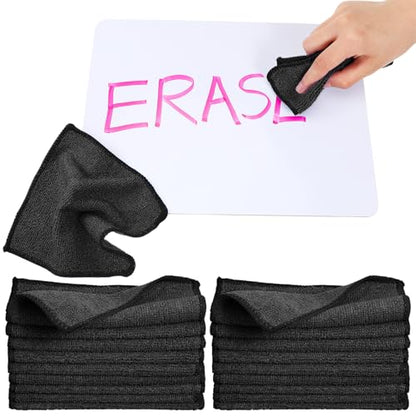 Tanlade Cleaning Cloth Dry Erase Cloth Cleaning Rags Reasonable Kitchen Towels Microfiber Towels Cars Wash(6 x 6 Inch,Black,50 Pcs) - color: Black, size: 6 x 6 Inch