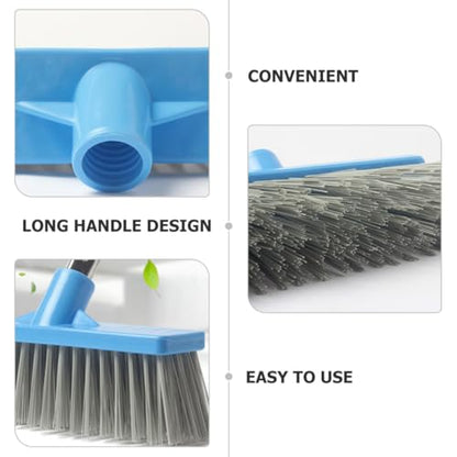 BESPORTBLE Floor Scrub Brush with Long Handle Stiff Bristle, Bathroom and Outdoor Tile Scrubbing Brush for Shower and Deck Cleaning, Heavy-Duty Seam and Water Stain Scrubber for Home Use