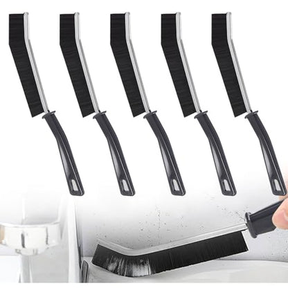 5Pcs Multi-Purpose Hard Bristle Crevice Cleaning Brush -Deep Reach Gap Cleaning Tool for Household Use -Versatile, Durable, Thin Brush to Clean Tight Spaces - Black - color: Black-5pcs