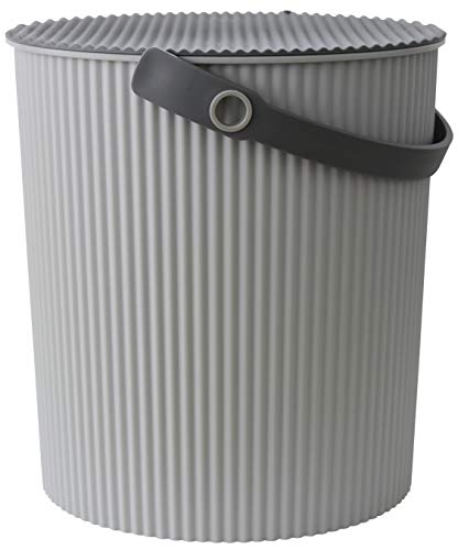 Yawata Kasei 234890 Omniutti Bucket with Lid, Luxe Gray, LL, 7.1 gal (20 L), Sceltevie omnioutil, Natural Luxe - color: Luxe Grey, style: LL Size: 6.5 gal (20 L)