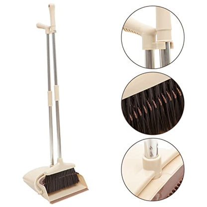 Yardwe 1 Set Broom Set Kitchen Brooms Household Cleaning Broom and Dustpan Handled Garden Dustpan Small Broom and Dustpan Brush and Dustpan Office Plastic Cleaner -