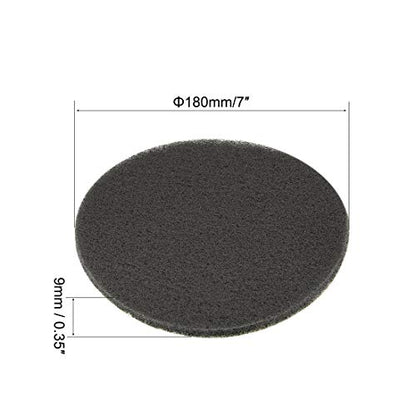 uxcell 6pcs Drill Power Brush Tile Scrubber Scouring Pads 7 Inch Hoop and Loop 1200-Grits Surface Conditioning Disc for Household Cleaning