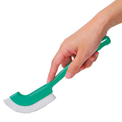 Azuma BA736 Cleaning Brush, Azmagix Smudge Brush, Multi, Total Length 9.1 inches (23 cm), Green, Soft, Thin Curve Brush That Can Be Used Around The House