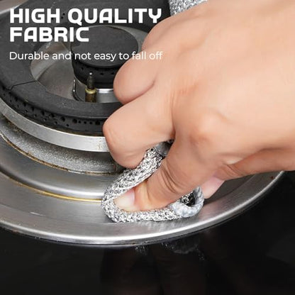 Pousbo Multipurpose Wire Dishwashing Rags, 2024 New Metal Wire Dishwashing Cloths Towels Scrubs Cleans, Premium Scrubbing Wire Dishwashing Rags Non-Scratch Wire Dishcloth for Dishes, Sinks (20)