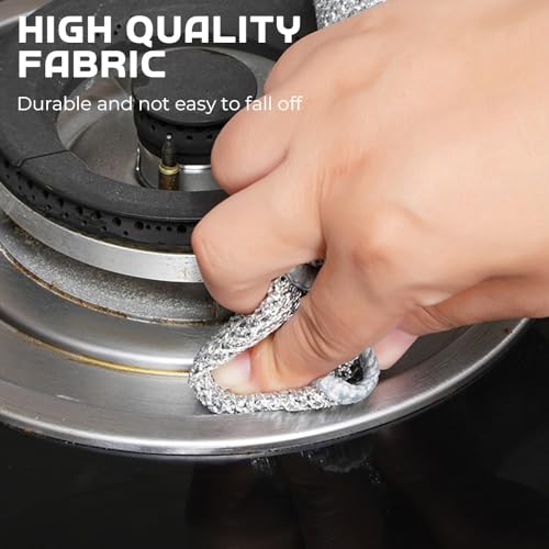 Non Scratch Wire Dishcloth Wet and Dry, 2024 New Kitchen Dish Towels Double Layer Wire Dishwashing Rags Cleaning Pads, Multipurpose Metal Wire Dishcloth Reusable Scrubbing Pads for Kitchen (10PCS)