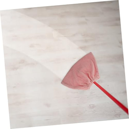 Beaupretty 2pcs Flannel Broom Covers Multi-Functional Sweeping Cloth for Household Cleaning Durable and Reusable Broom Replacement Cloth Heads and Grey Random Color