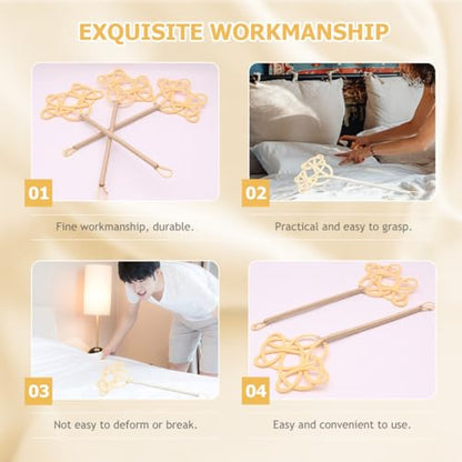 Long Handle Quilt Dust Beater Cleaning Tool, Imitation Rattan Rug Fluffing Tool for Household Dust Removal, Single Piece Quilt and Rug Cleaning Supply for Home Use