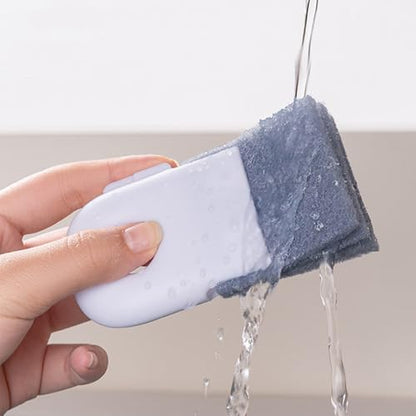 Groove Cleaning Brush Window Track Cleaner Window Sill Cleaner Sliding Door Track Crevice Clean Brushes,White - color: White