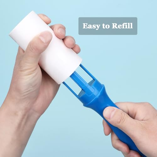 4 inch Lint Roller Refills Compatible with Evercare PetLovers Extra Sticky Lint Roller 6 Pack of Refills Only 60 Sheets per Refill 360 Sheets Total (1 1/2'' Inside Dia.) - size: 4 inch (1.5'' Inside Dia.)