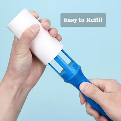 4 inch Lint Roller Refills Compatible with Evercare PetLovers Extra Sticky Lint Roller 6 Pack of Refills Only 60 Sheets per Refill 360 Sheets Total (1 1/2'' Inside Dia.) - size: 4 inch (1.5'' Inside Dia.)