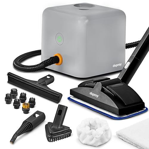 Dupray Neat Plus Steam Cleaner with 17-Piece Accessory Kit. A powerful multi-purpose steamer designed for deep cleaning floors, upholstery, grout, and more. *Kills 99.9% of Bacteria & Viruses - size: 17-piece (Neat Plus)