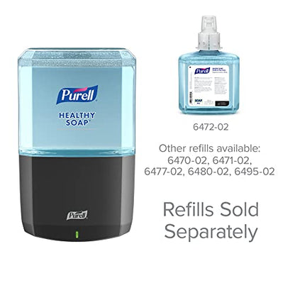 PURELL ES6 Automatic Wall-Mounted Hand Soap Dispenser, Graphite, Compatible with 1200 mL PURELL HEALTHY SOAP Refills (Pack of 1) - 6434-01 - Manufactured by GOJO, Inc.