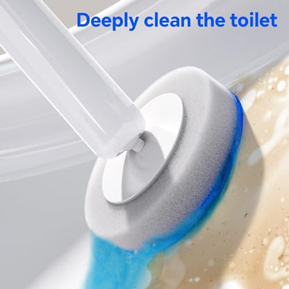Disposable Toilet Brush, Toilet Cleaner, Toilet Brush (Including 54 Replacement Brush Heads) for deep Cleaning of Toilets, Toilet Brush and Brush Holder Set for maintaining Bathroom Hygiene.