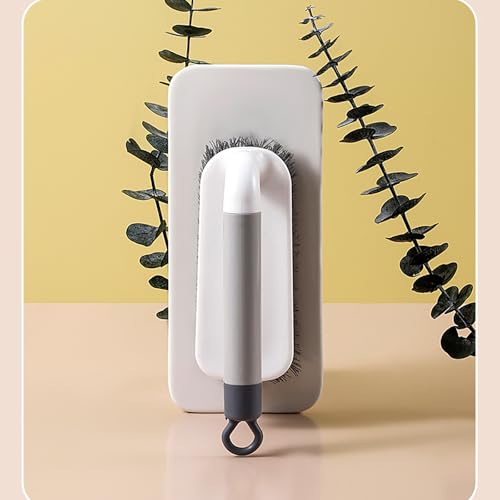 Scrub Brush, Heavy-Duty Scrub Brushes for Cleaning with Stiff Bristles Cleaning Brush for Shower, Bathroom, Carpet, Kitchen and Bathtub Scrubber, Gray