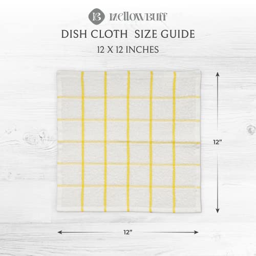 100% Cotton Terry Dish Cloth & Dish Towel, 6 Pack, Super Soft and Absorbent Kitchen Towels, Perfect for Kitchen Cleaning and Dish Washing (Yellow (DT and DC Combo)) - color: Yellow (Dt and DC Combo)