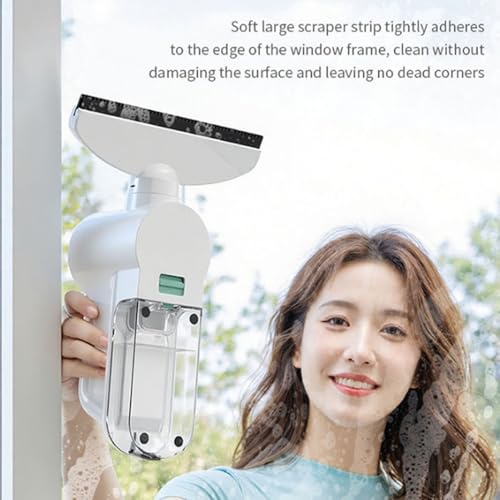 Handheld Glass Cleaner Vacuum | Cordless Squeegee Electric Window Cleaner 3000mAh for Car Shower Door
